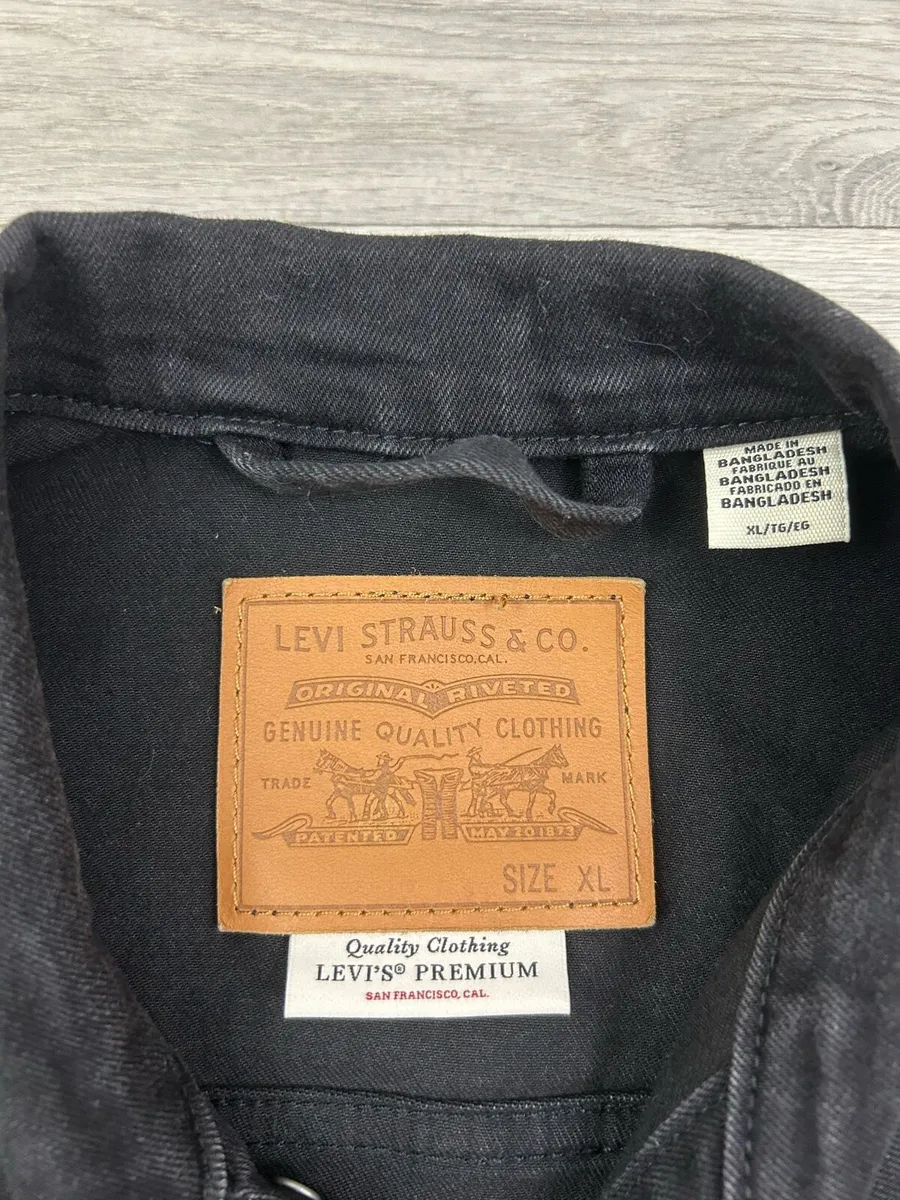 Levis Denim Trucker Jacket Mens L/XL - Image 4