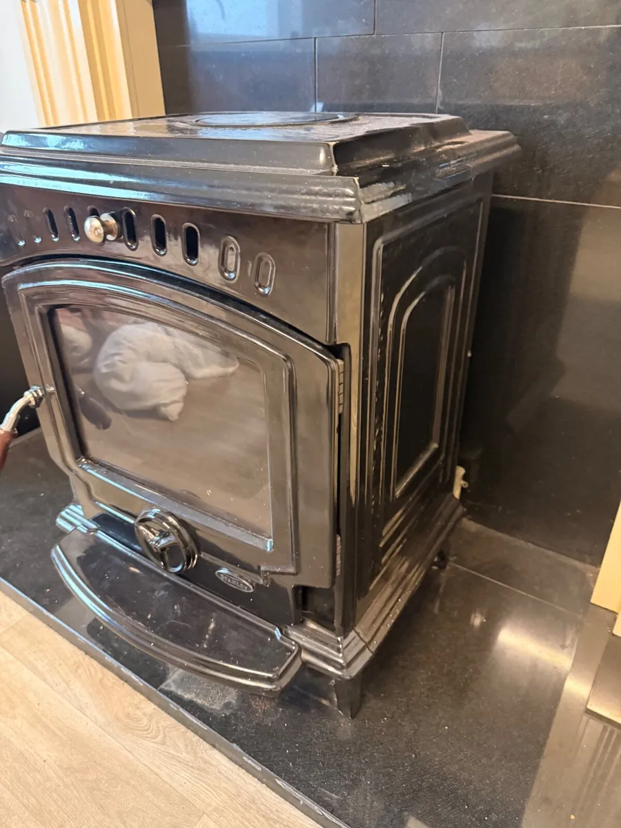 Stanley Oil Stove and Fire Place - Image 1