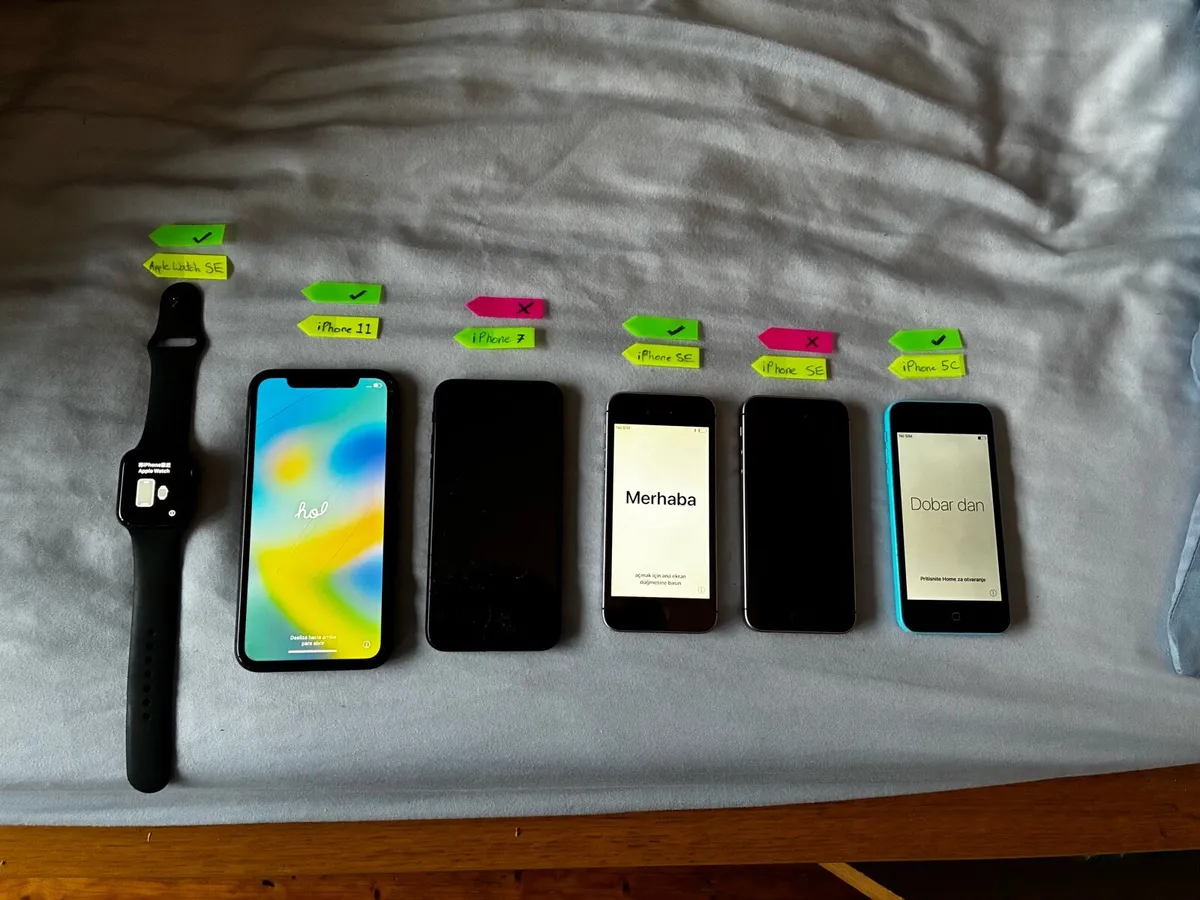 Collection of IPhones and Apple Watch - Image 3