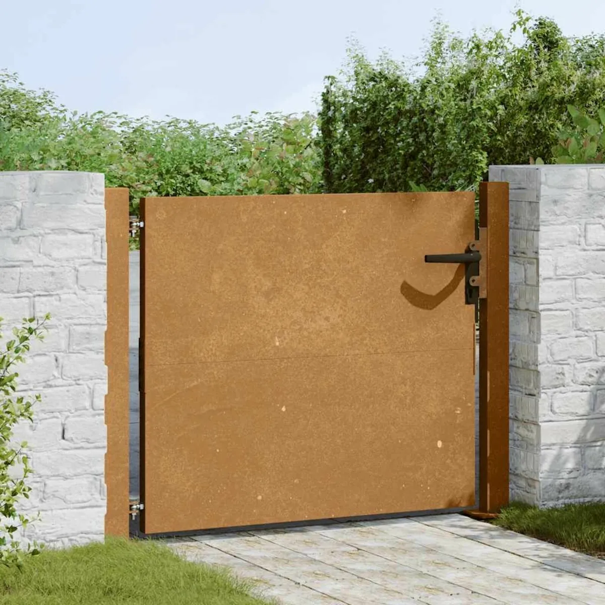 Garden Gate 100x75 cm Corten Steel - Image 3