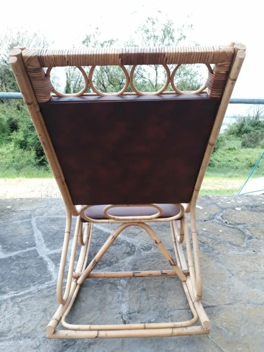 Bamboo Farmhouse Rocking Chair - Image 2