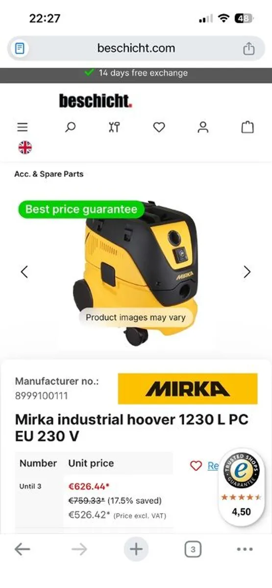 mirka dust extractor - Image 1