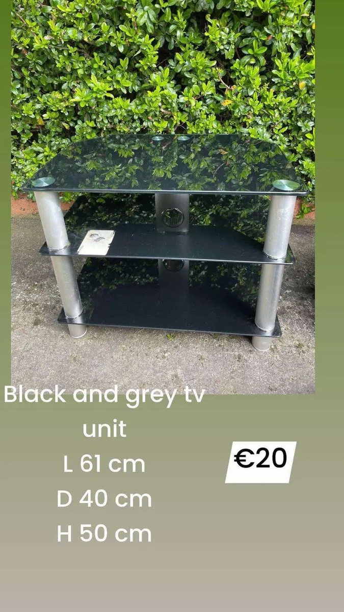 Glass tv stand x2 - Image 2
