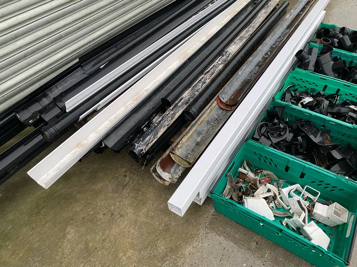 Quantity of used plastic & galvanised gutters - Image 3