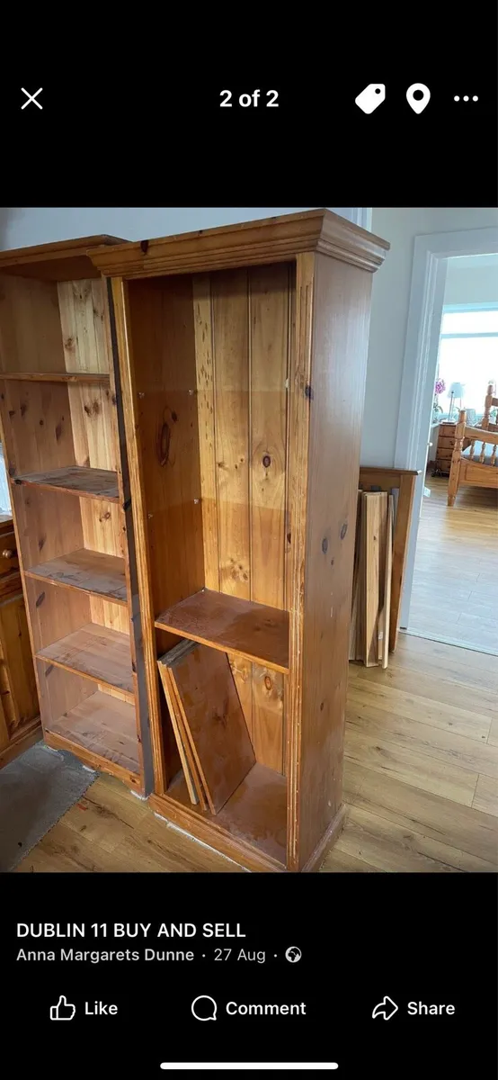 2 wooden book shelf - Image 4