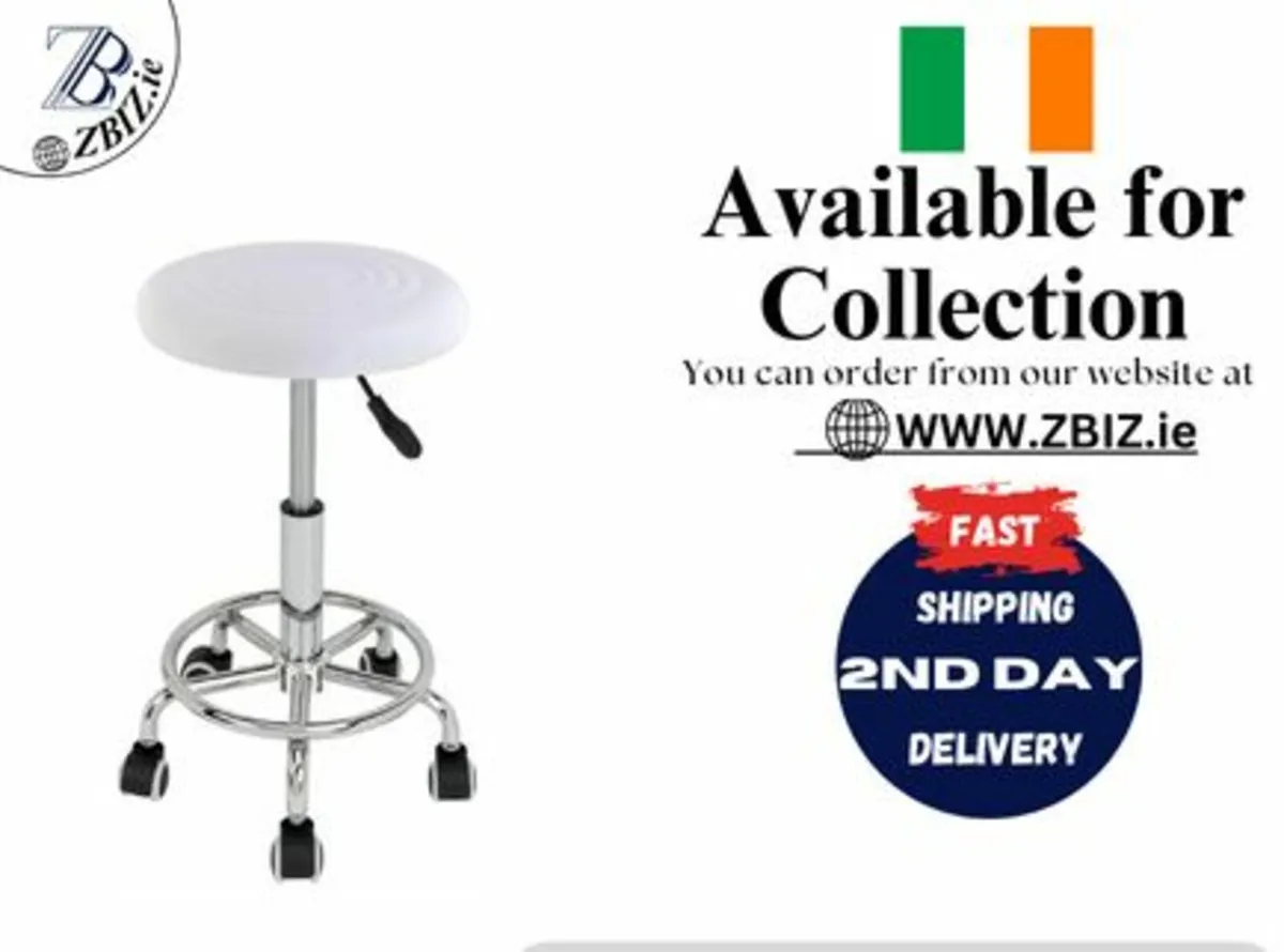 Swivel Bar Stool Ergonomic Rolling Adjustable - Image 1