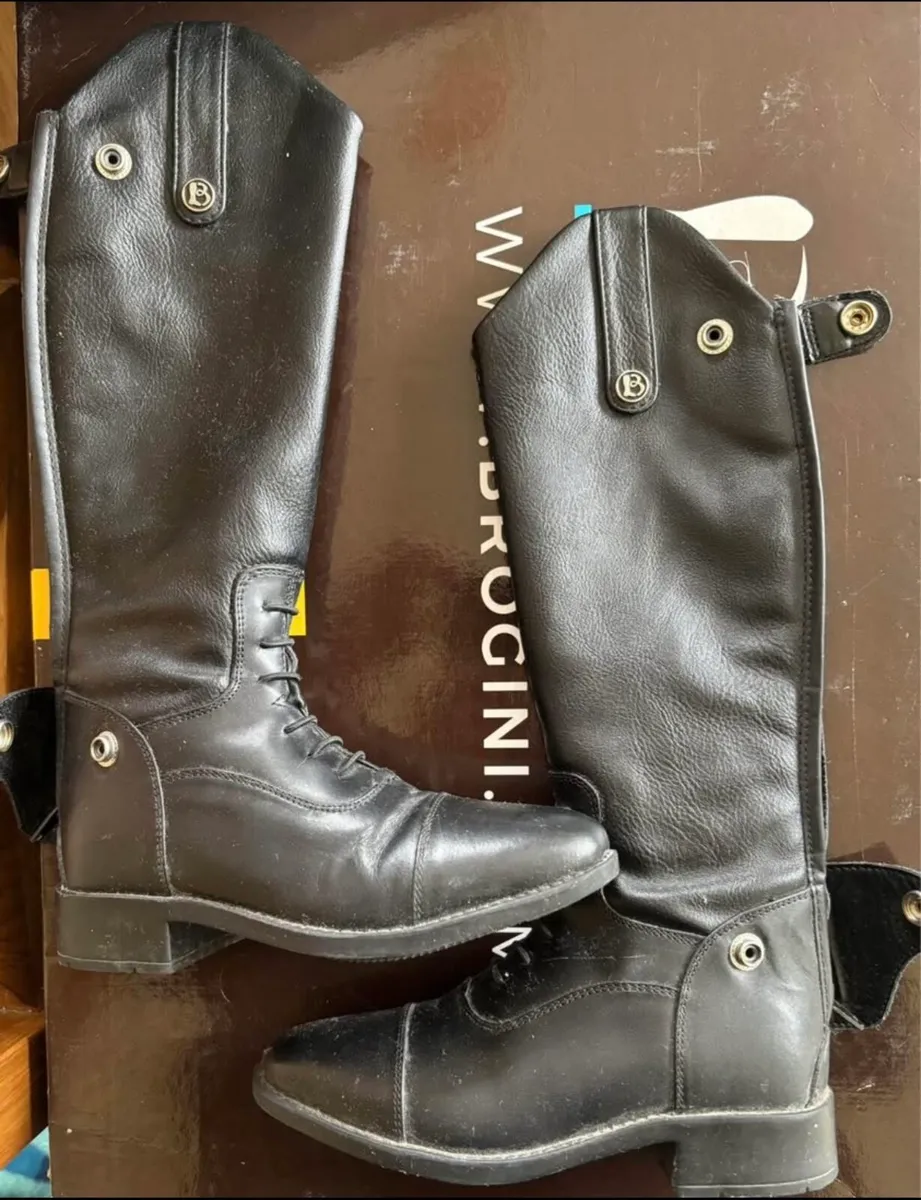 Children’s Brogini Leather Riding Boots-worn once - Image 1