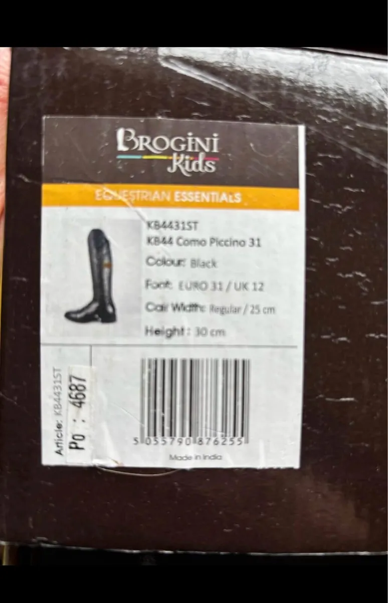 Children’s Brogini Leather Riding Boots-worn once - Image 2