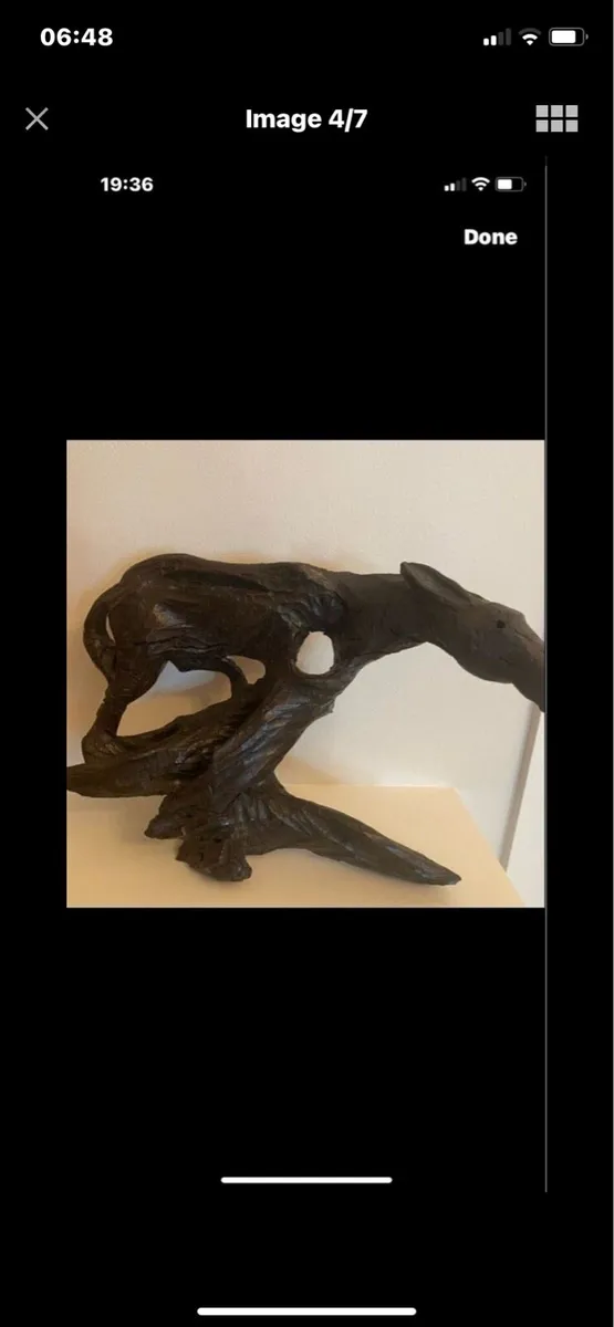 Bog Oak Art Sculpture - Image 4
