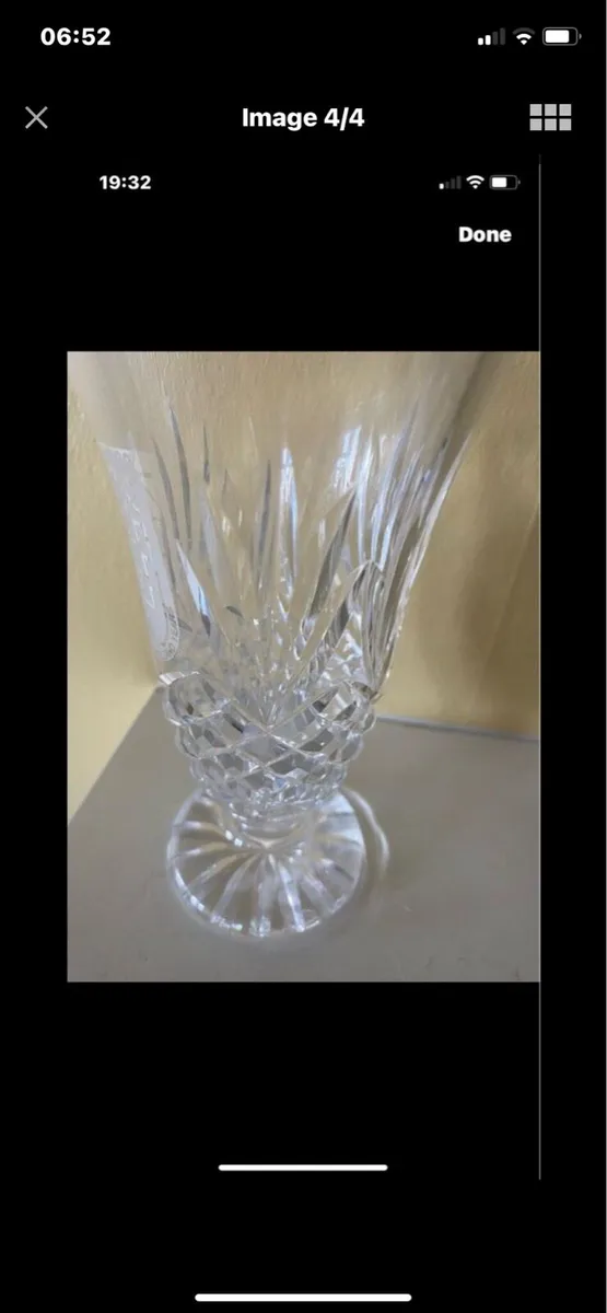 Rare Dublin Millennium Crystal Vase - Image 4