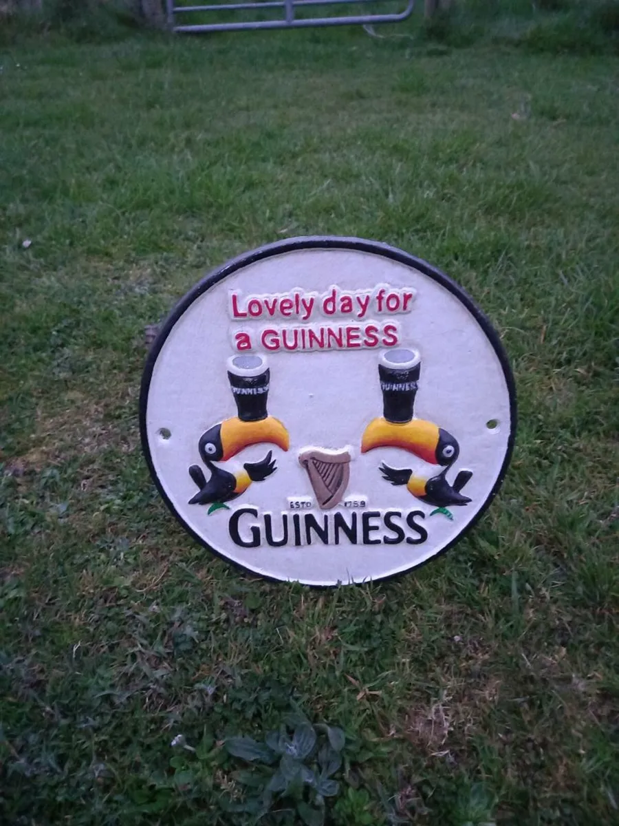 Guinness Cast Iron Sign - Image 3