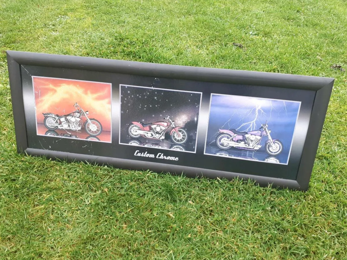 Framed Motorcycles Picture