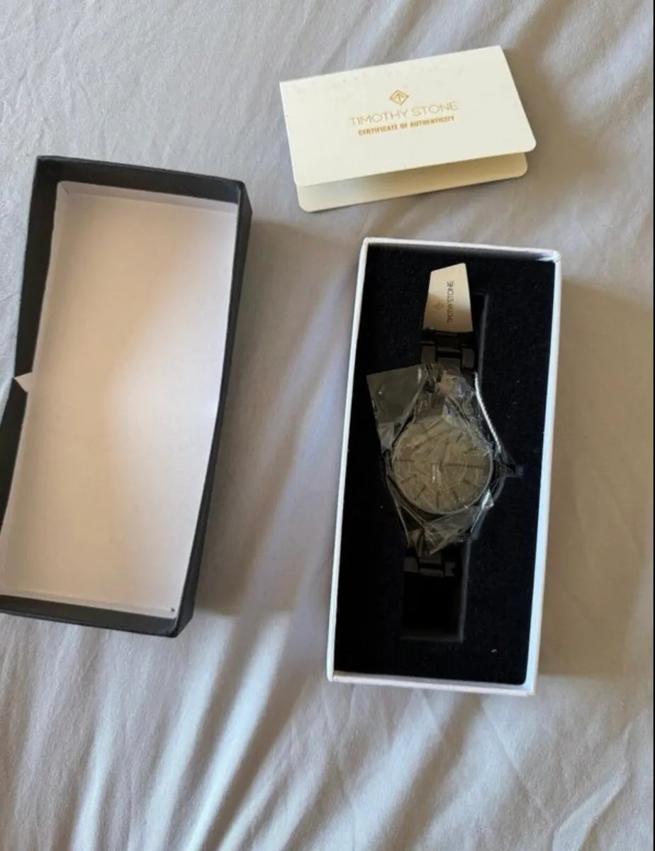 Brand new Timothy Stone watch, black, with box - Image 2