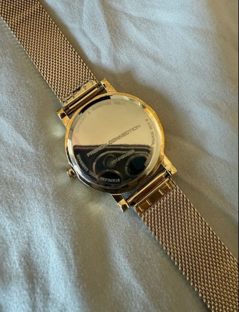 Brand new French Connection watch, gold and blue - Image 4