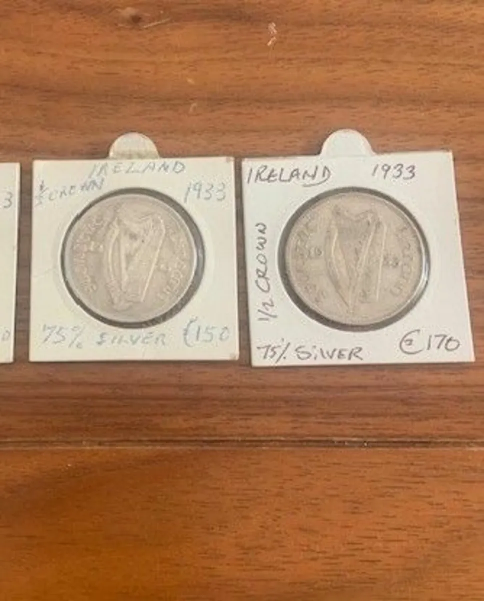 1933 Half Crowns - Various Prices - Image 1
