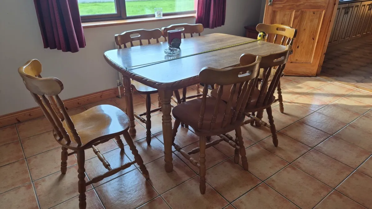 Dining table and chairs