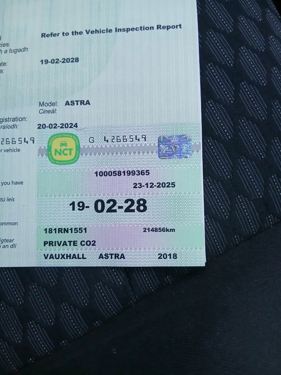 Vauxhall Astra 2018 Nct 02/28 - Image 4