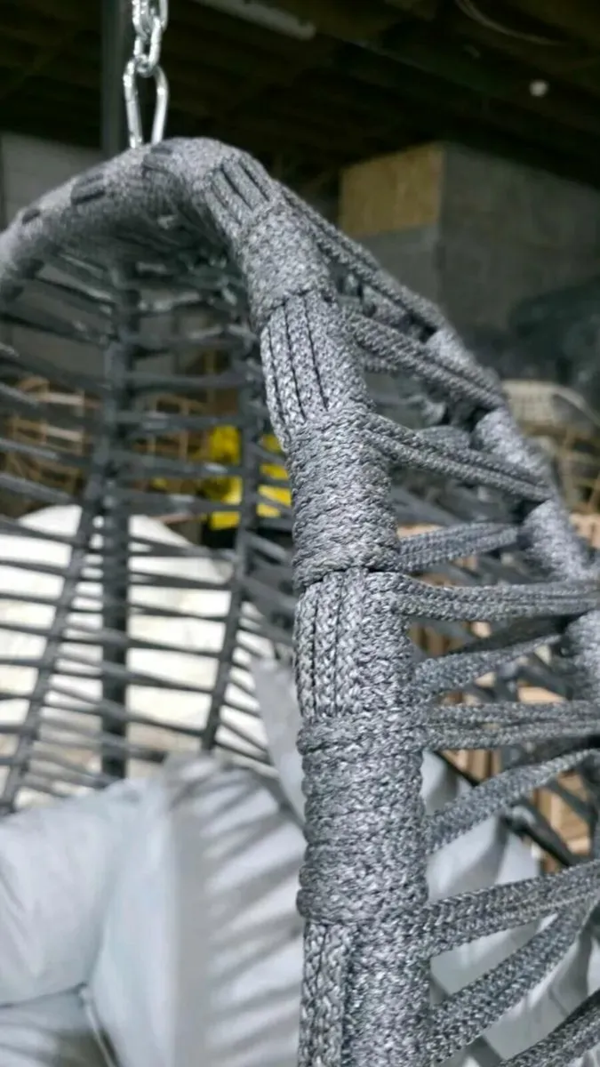 Egg Chair brand new Braided Rope Hanging Egg Chair - Image 2