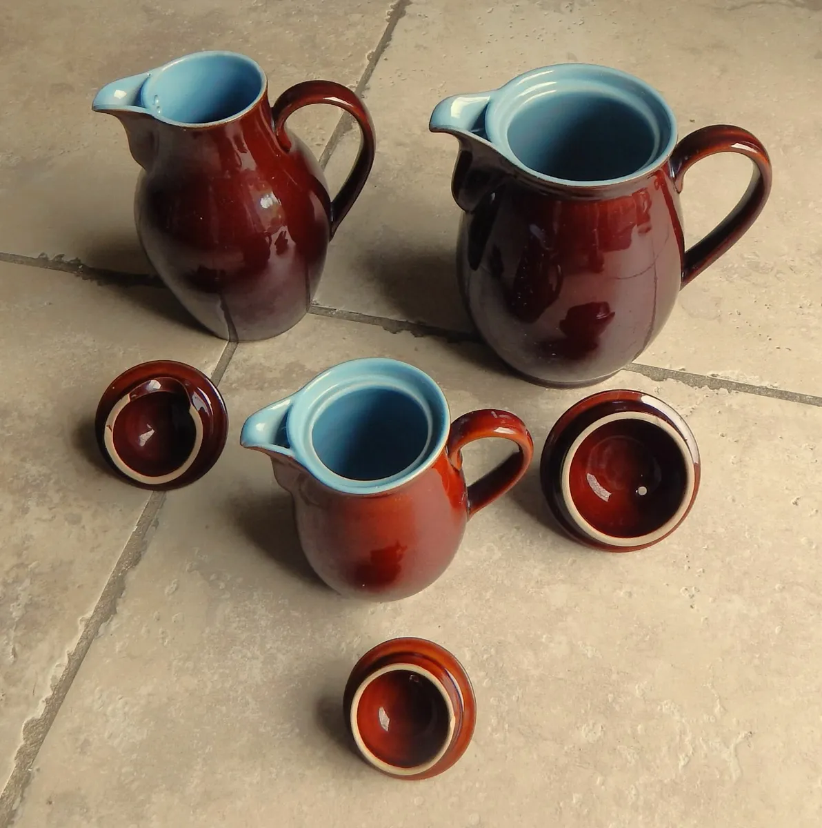 Collection of 3 Denby Stoneware Coffee/Tea Pots - Image 3