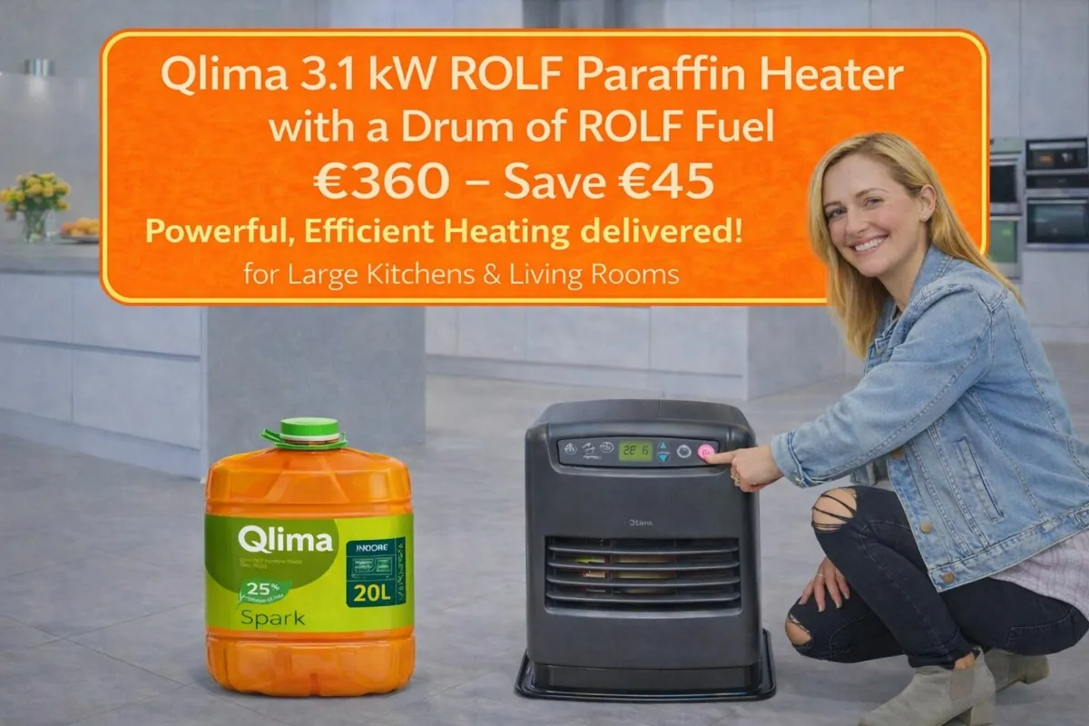 🔥 Qlima 3.1kW Fan-Assisted ROLF Heater +🛢️Fuel - Image 1