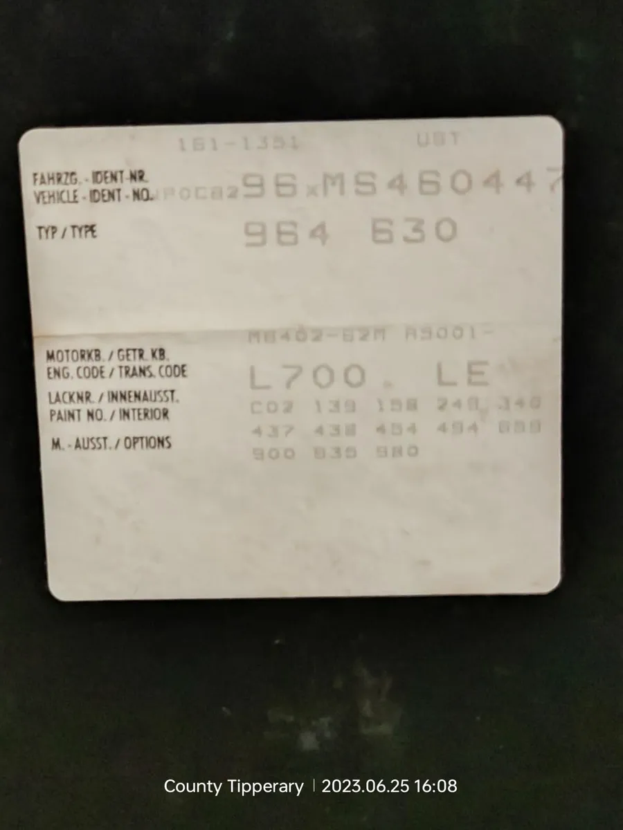 Porsche 964 Carrera  2 Cabrio / Coupe - Image 3