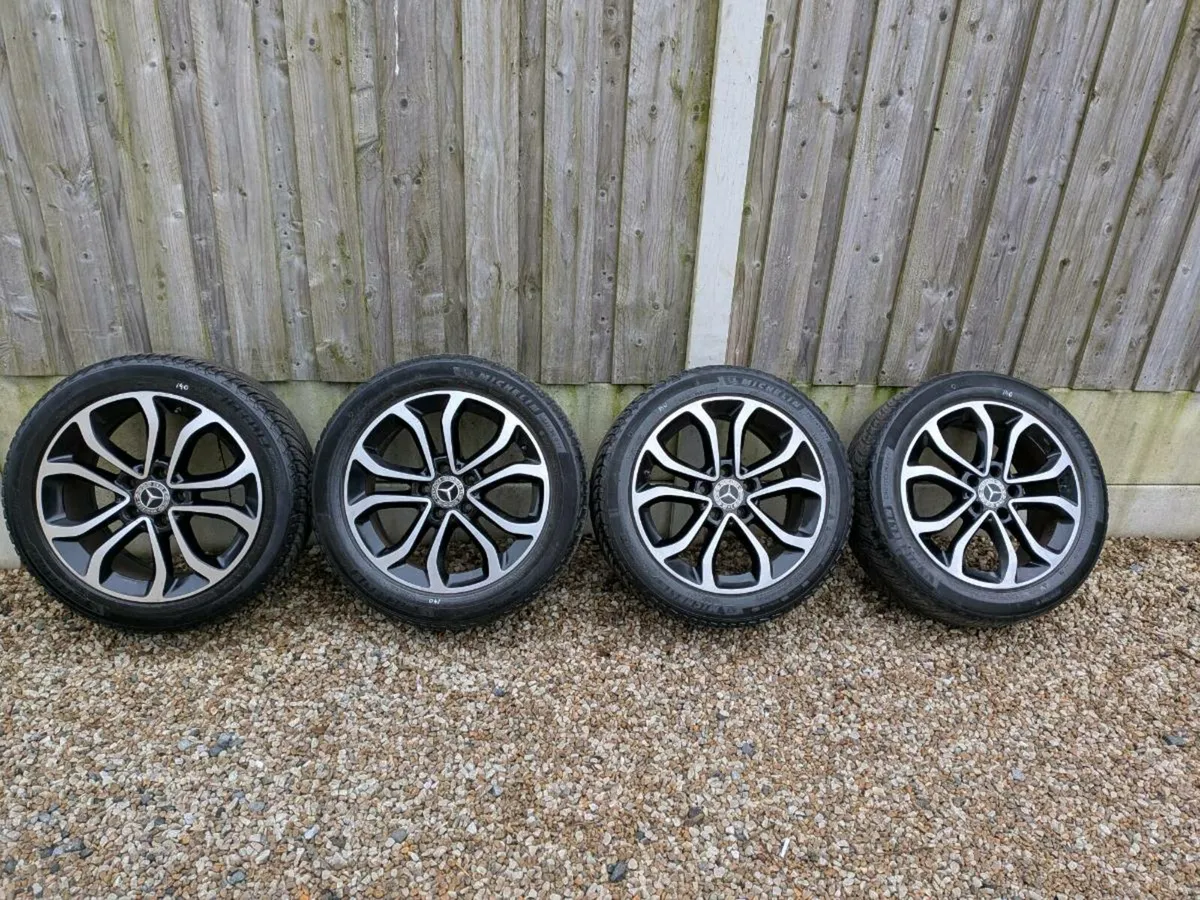 Lot 140 Mercedes Alloys wheels with tyres - Image 1