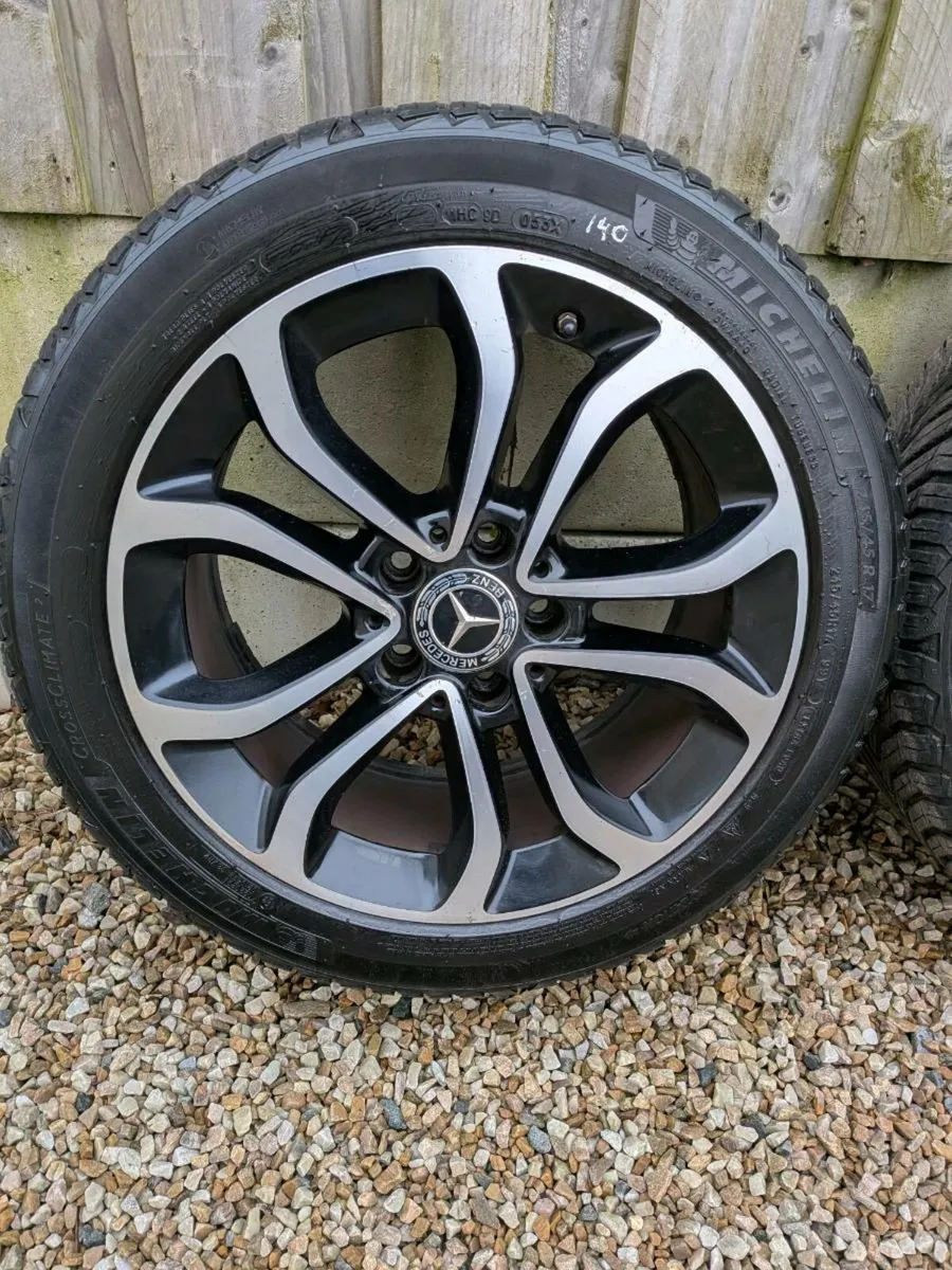 Lot 140 Mercedes Alloys wheels with tyres - Image 2