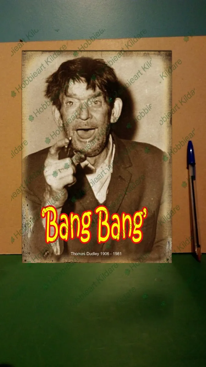 Bang Bang tin sign retro tin metal sign - Image 1
