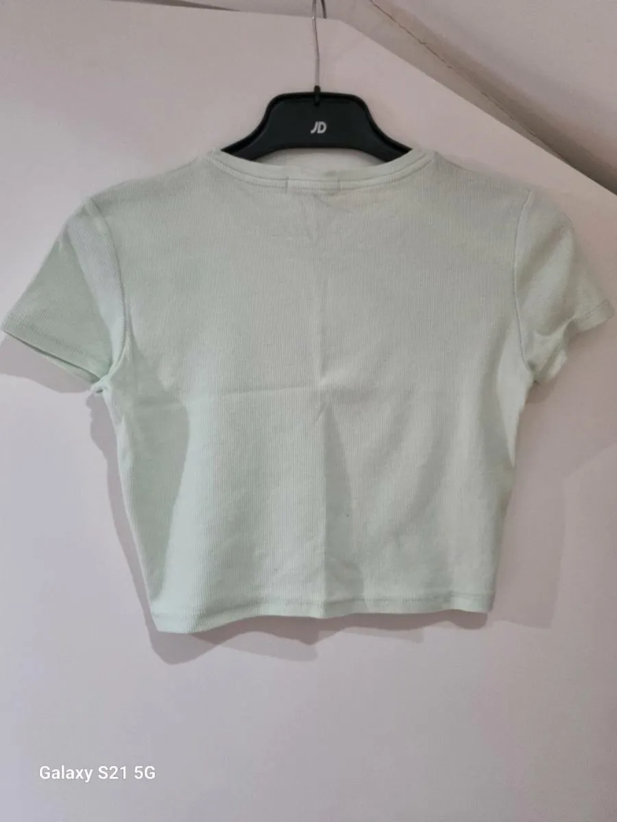 Mint Green Crop Top - Size Medium - Image 2