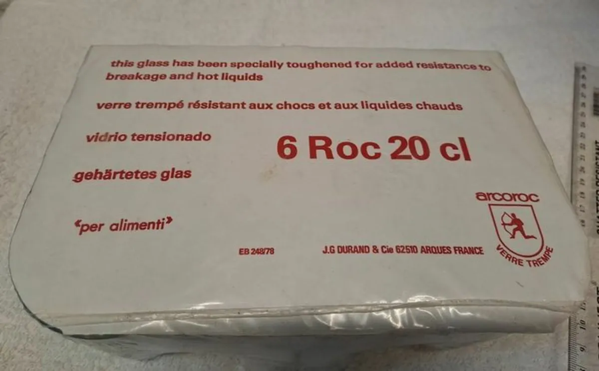 6 vintage Arcoroc glasses - Image 2