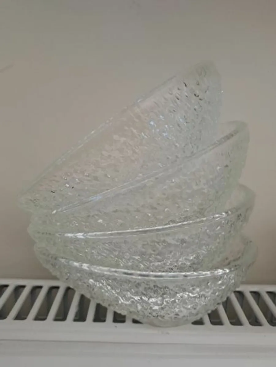 Vintage glass avocado dishes - Image 1