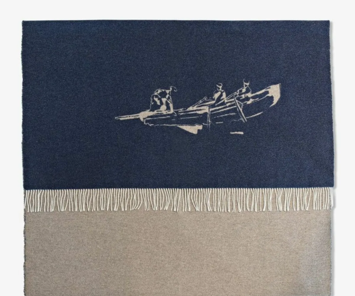 Online Auction Of A Navy/Brown Blanket & More! - Image 2