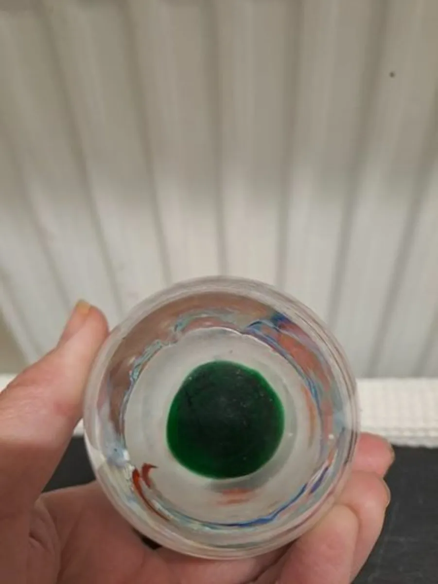 Vintage hand- blown art glass Paperweight - Image 3