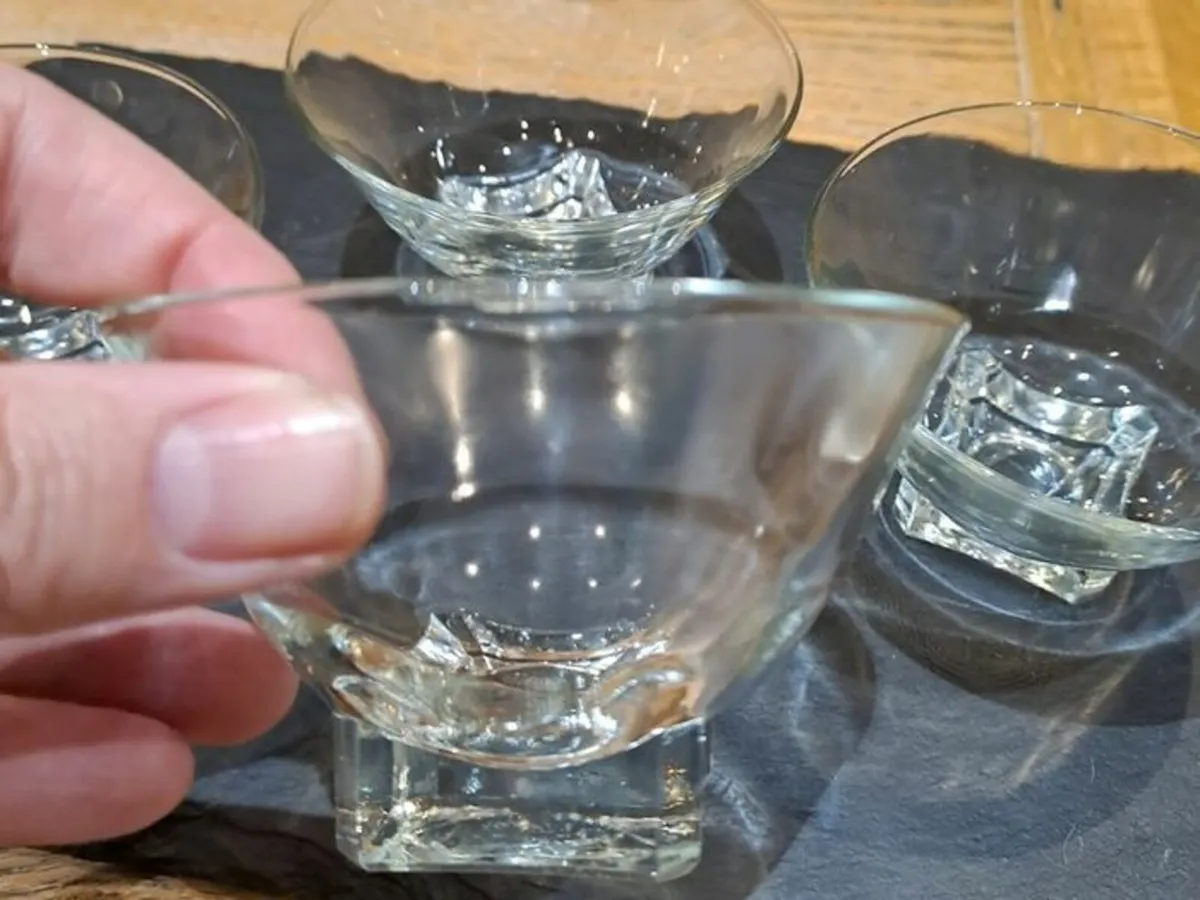 Glass dessert cups vintage - Image 4