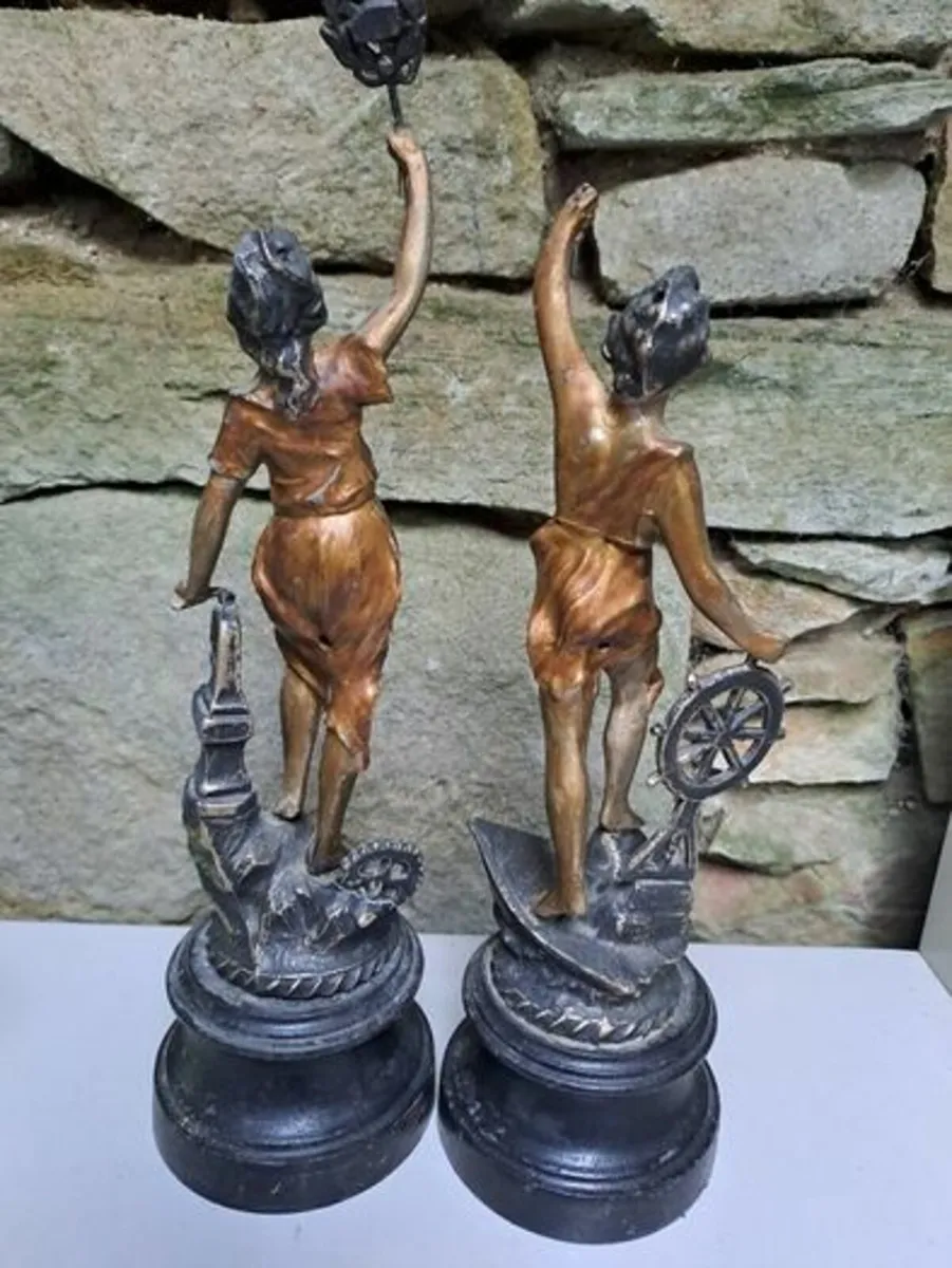 Antique Spelter figurines - Image 3