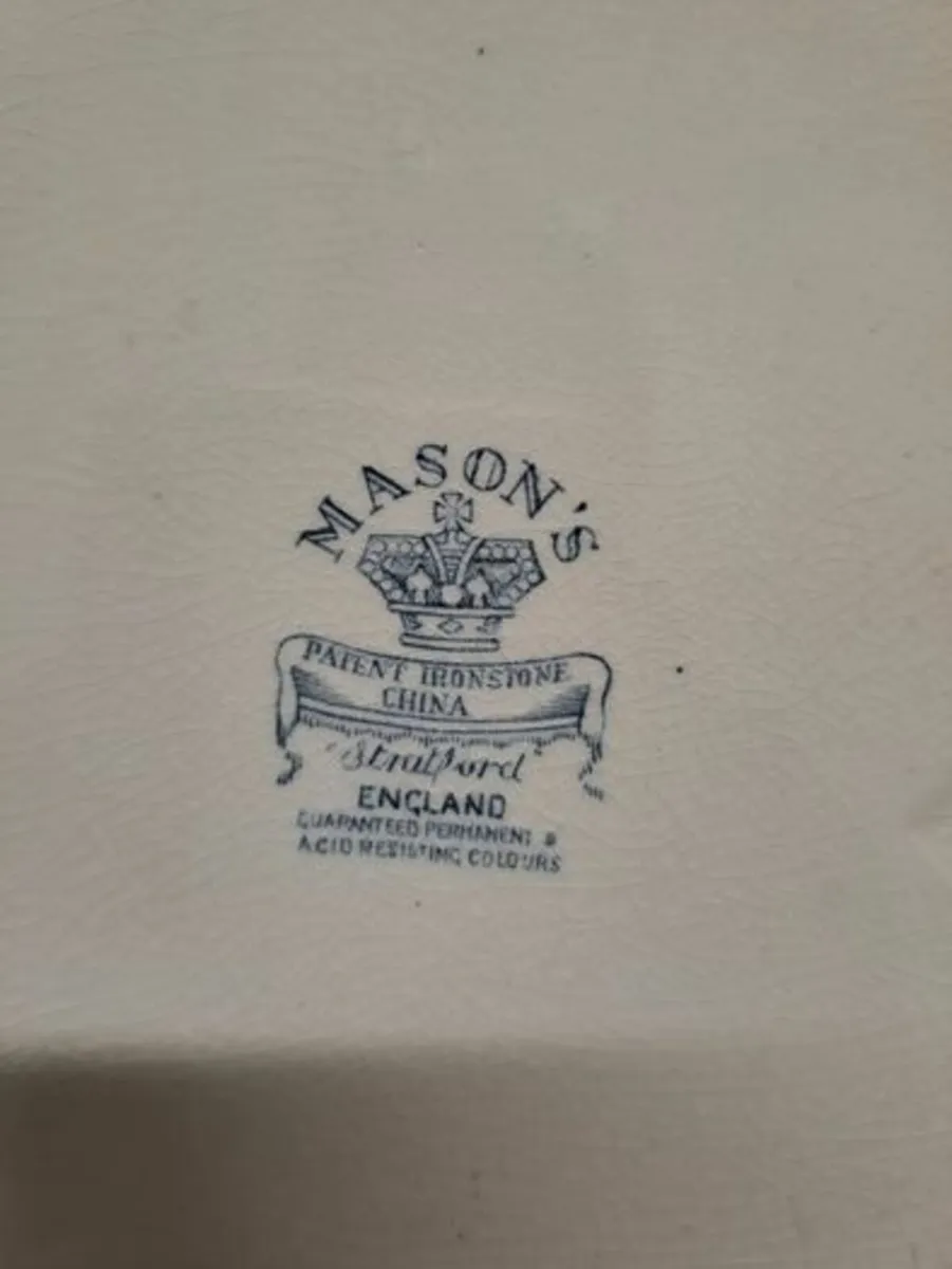 Antique Mason's serving platter - Image 2