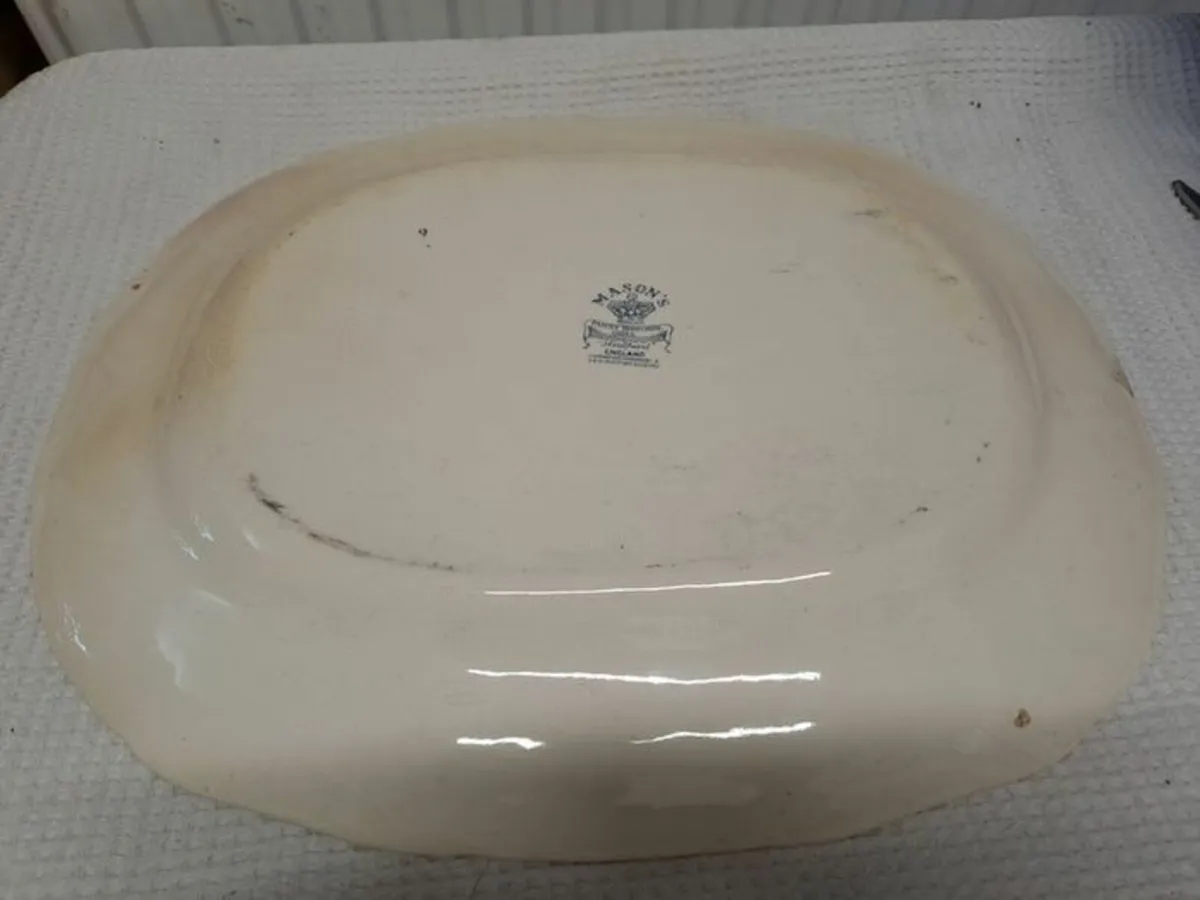 Antique Mason's serving platter - Image 4