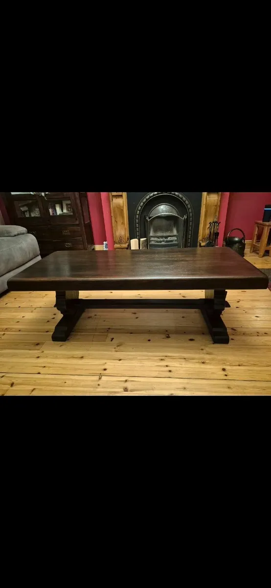 Vintage Refectory Coffee table - Image 3