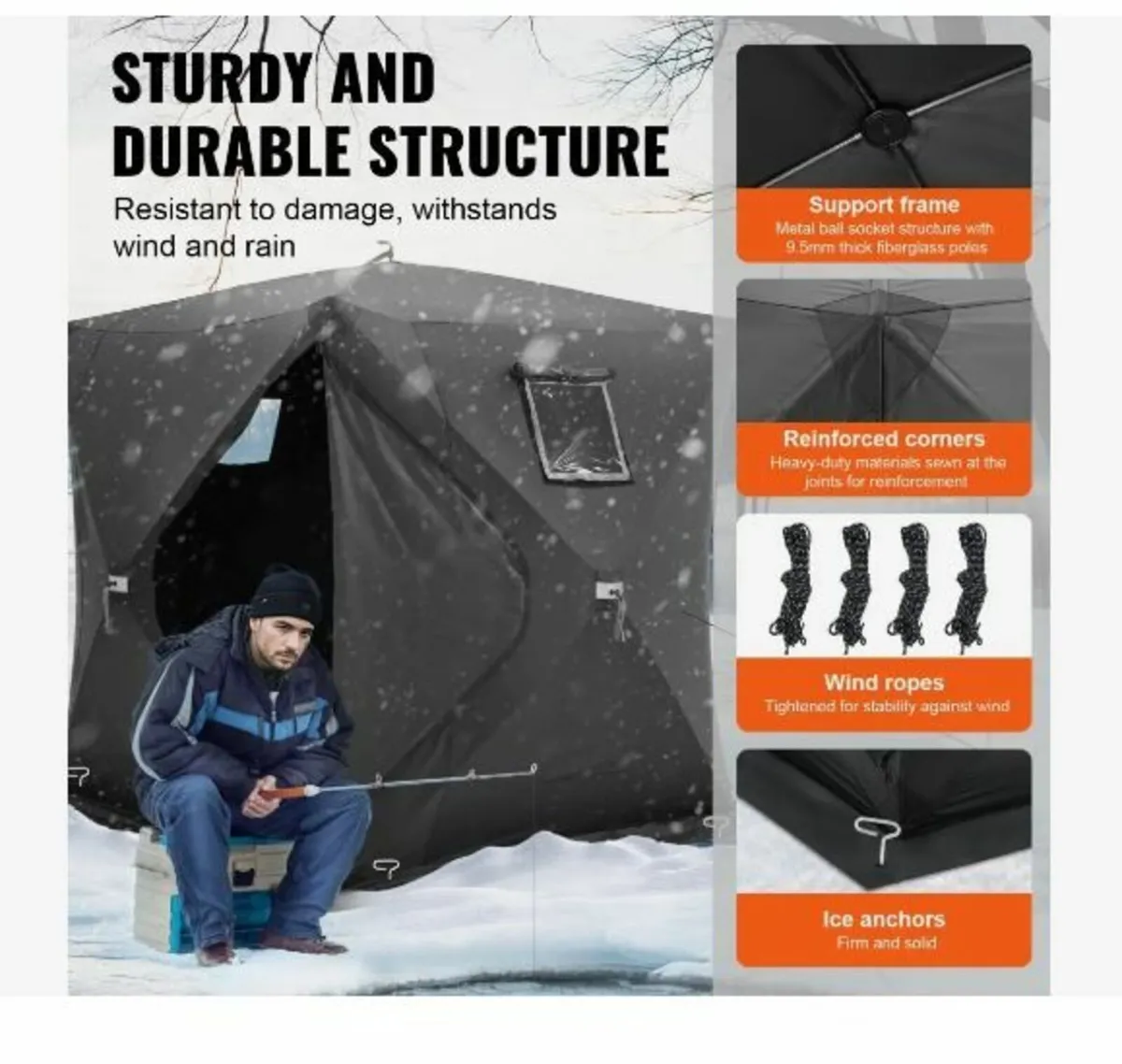 Portable Ice Shelter, 3-4 Person - Image 3