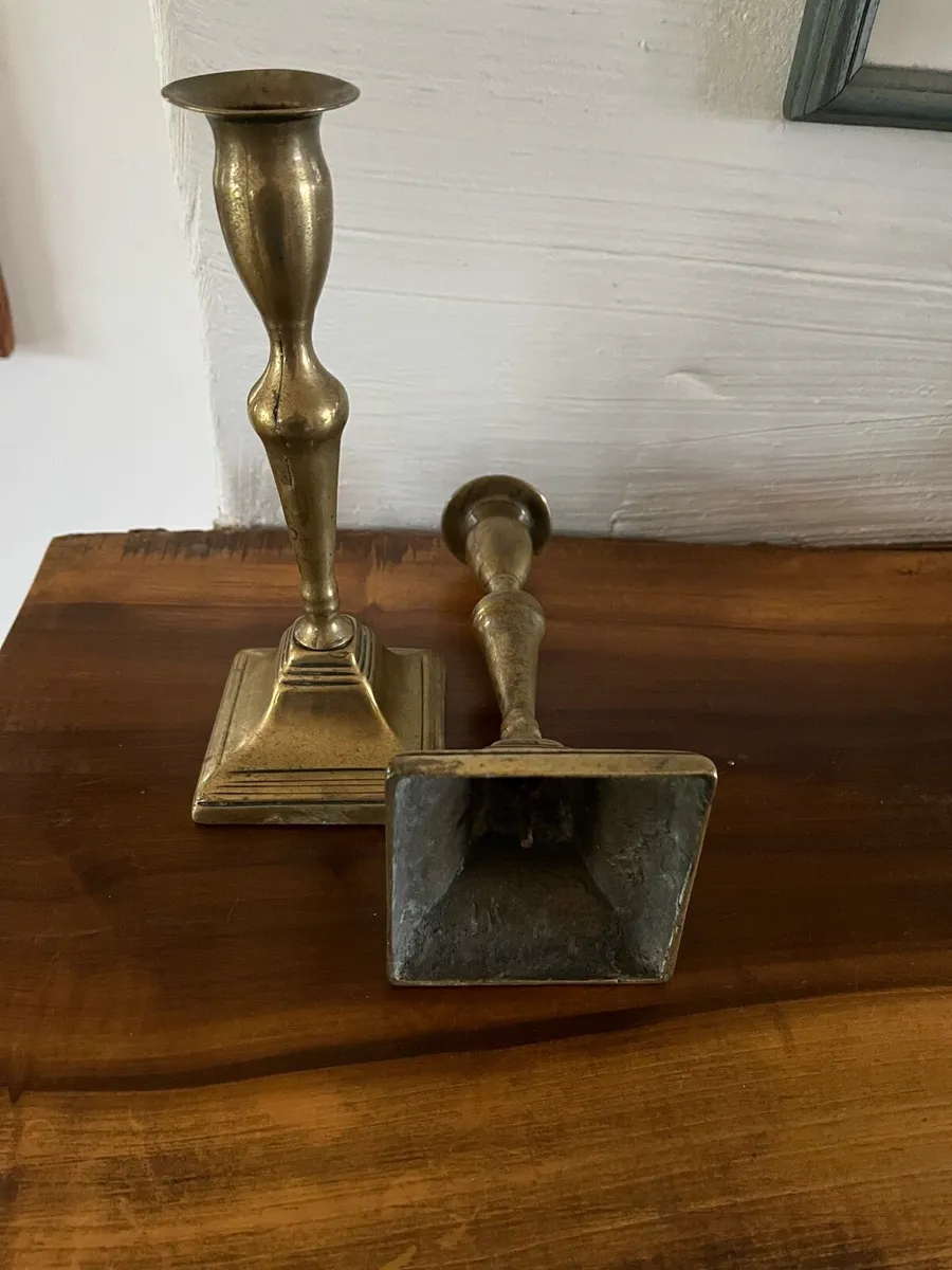 Brass Candlesticks - Image 2