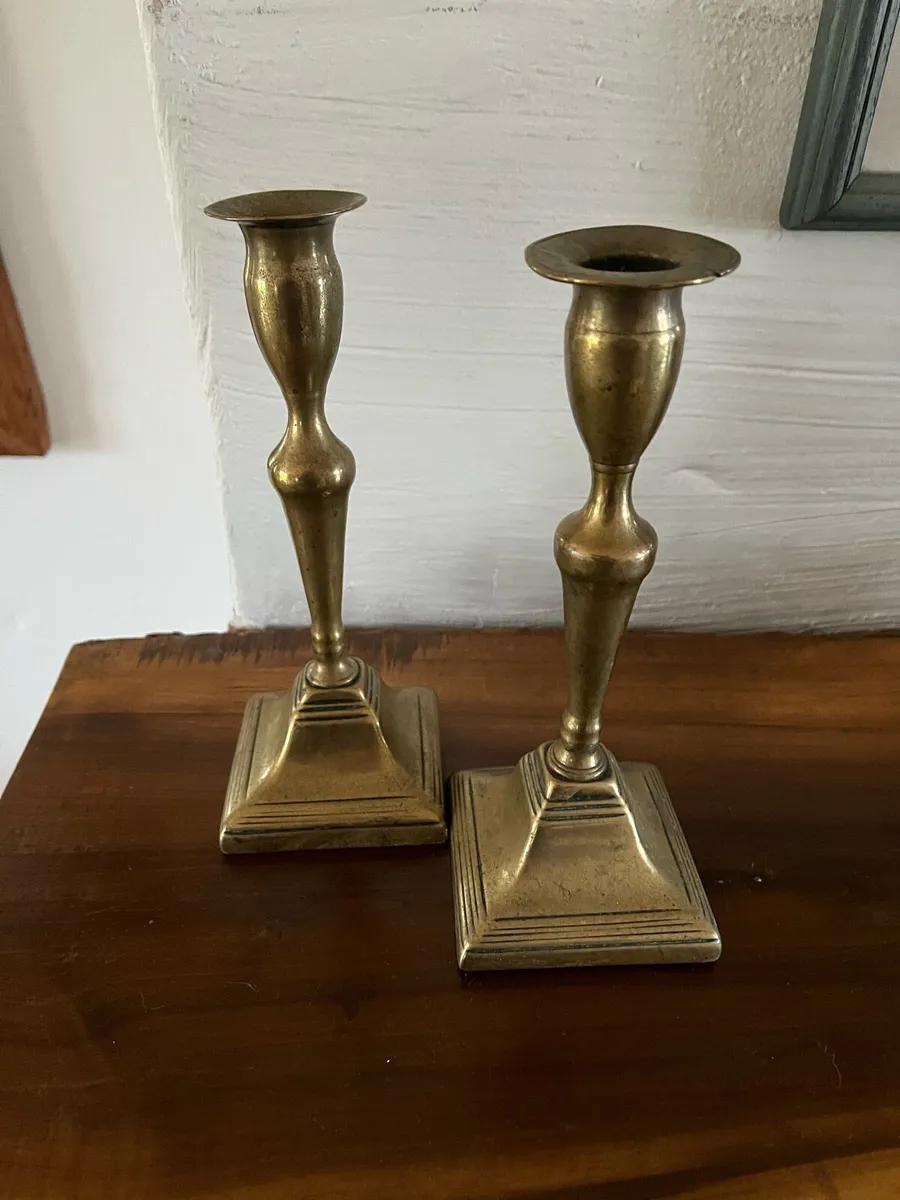 Brass Candlesticks - Image 1