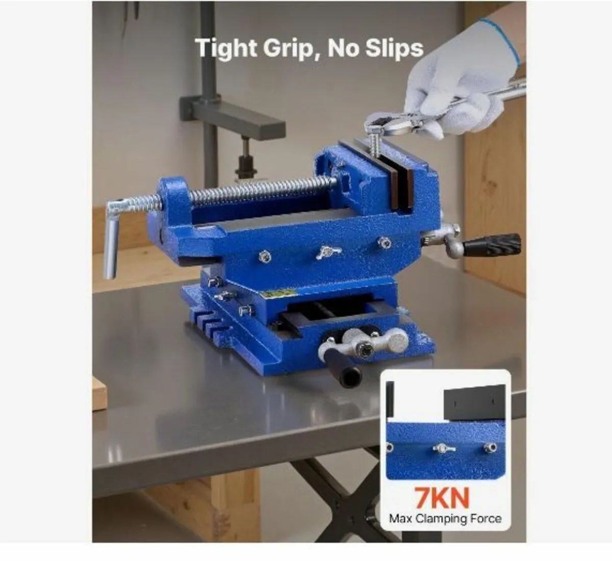 Cross Slide Drill Press Vise, 4 Inch - Image 3