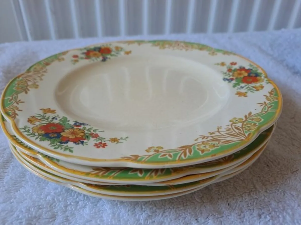 Antique Woods Ivory ware plates - Image 1