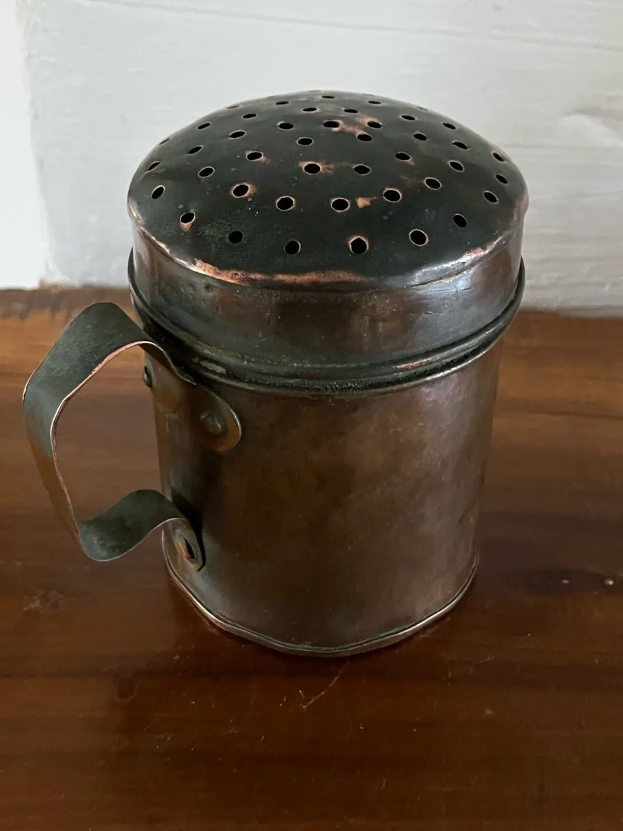 Antique Copper Flour Shaker - Image 1