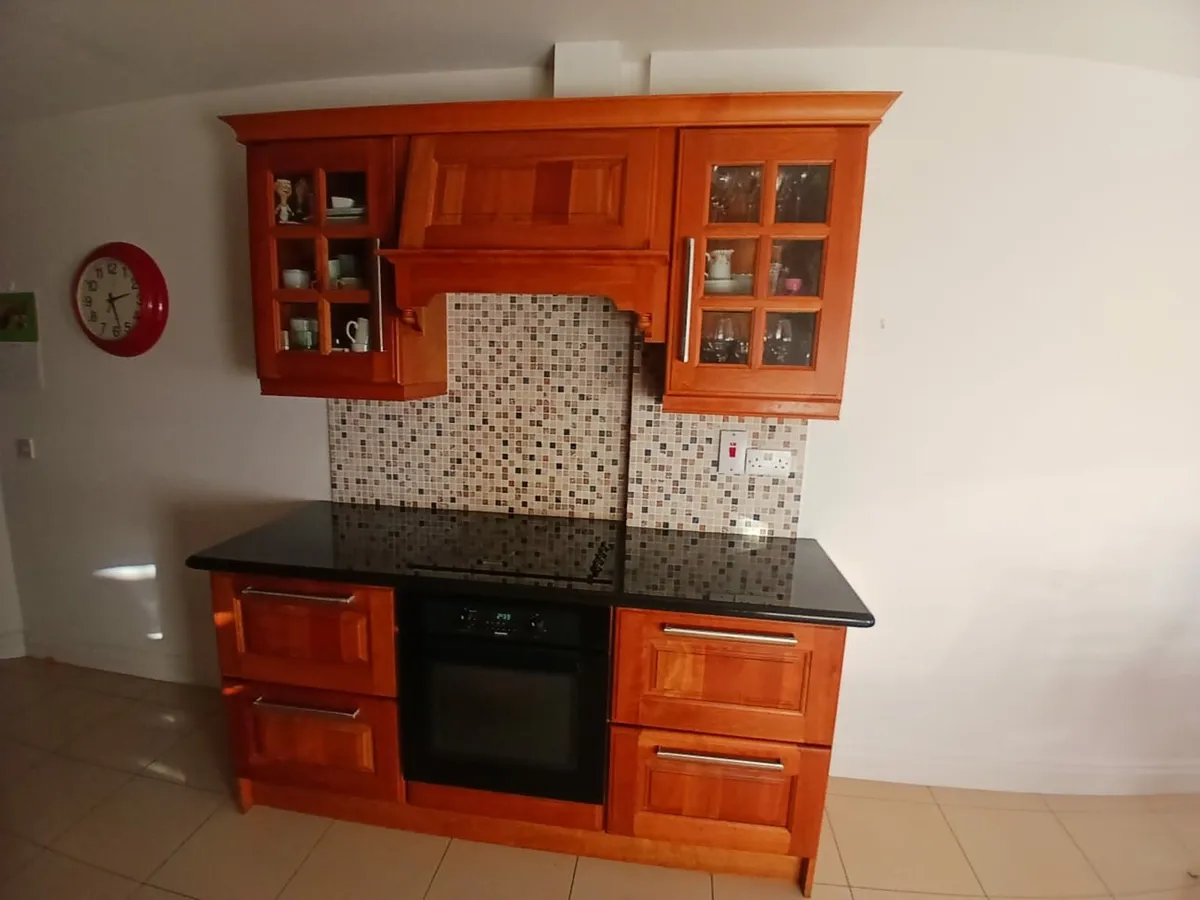 Cherry Wood Kitchen Units-buyer to remove. - Image 1