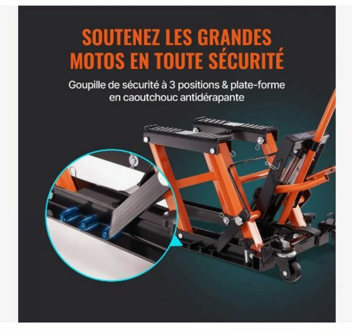 Motorcycle Hydraulic Pump Jack 680.4 kg - Image 2