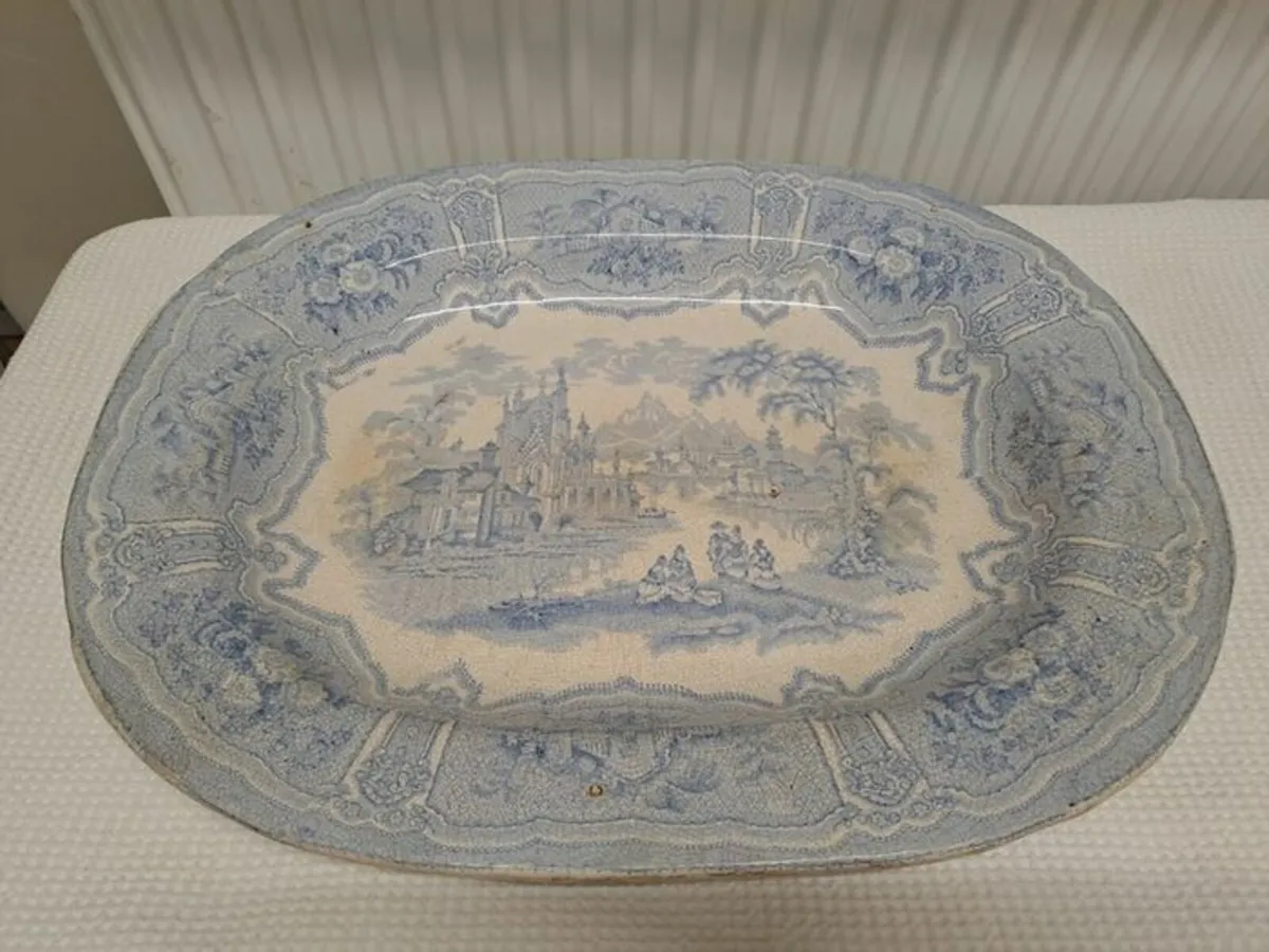 1850s Syria Pattern turkey serving platter - Image 1