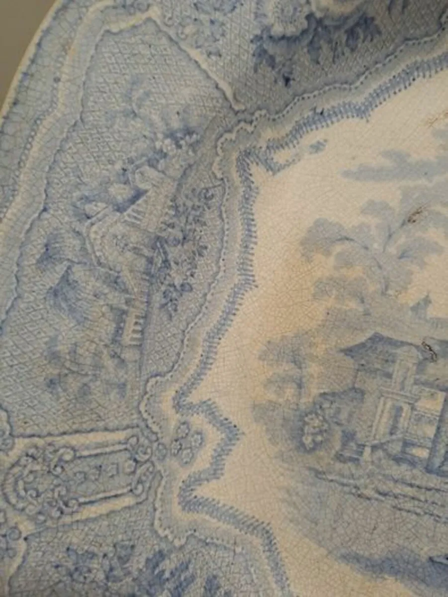 1850s Syria Pattern turkey serving platter - Image 4