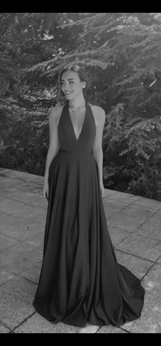 Stunning Black Gown size XS - Image 3