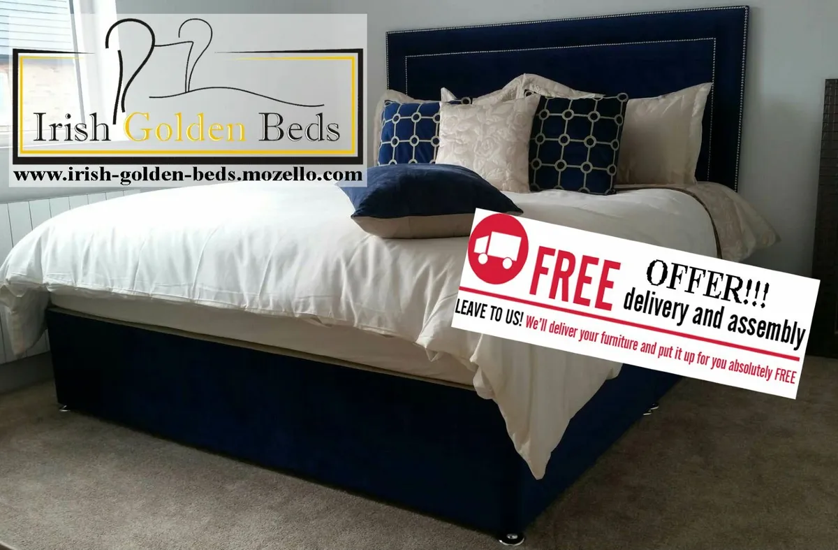 bed frame and headboard, free delivery - Image 1